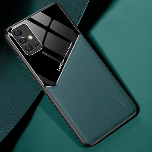 For Huawei Honor 30s All-inclusive Leather + Organic Glass Protective Case with Metal Iron Sheet(Green)