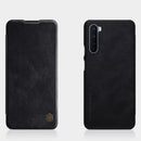 For OnePlus Nord NILLKIN QIN Series Crazy Horse Texture Horizontal Flip Leather Case with Card Slot(Black)