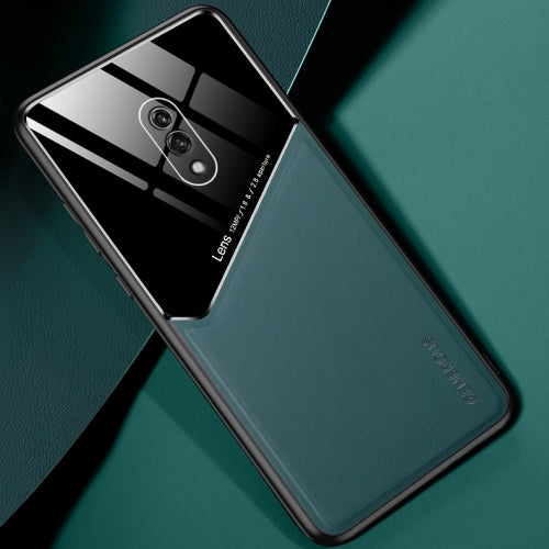 For OPPO K3 All-inclusive Leather + Organic Glass Protective Case with Metal Iron Sheet(Green)