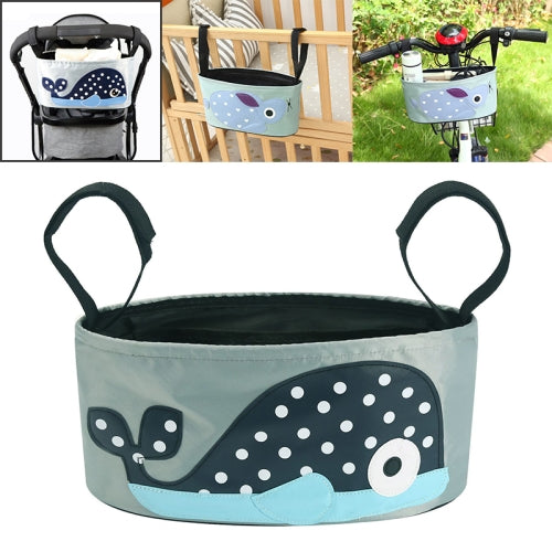 Baby Stroller Storage Bag Electromobile Bicycle Cart Storage Bag Hanging Bag without Cover(SKU-02-Whale)