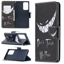For Samsung Galaxy Note 20 Ultra Colored Drawing Pattern Horizontal Flip Leather Case with Holder & Card Slots & Wallet(Smirk)