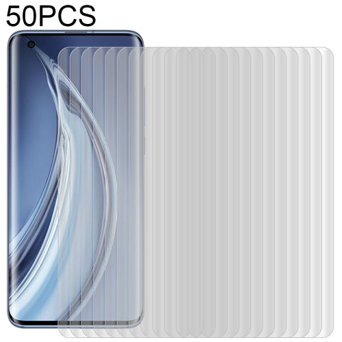 For Xiaomi Mi 10 / 10 Pro 50 PCS 3D Curved Silk-screen PET Full Coverage Protective Film(Transparent)