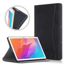 For Huawei Enjoy Tablet 2 10.1 inch / Honor Pad 6 10.1 inch Marble Cloth Texture Horizontal Flip Leather Case with Holder(Black)