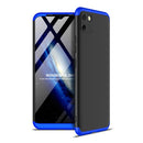 For OPPO Realme C11 GKK Three Stage Splicing Full Coverage PC Protective Case(Black Blue)