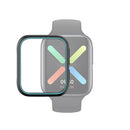 For OPPO Watch 46mm Smart Watch TPU Protective Case, Color:Black+Blue