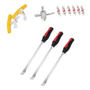 12 in 1 Car / Motorcycle Tire Repair Tool Spoon Tire Spoons Lever Tire Changing Tools with Yellow Tyre Protector
