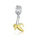 S925 Sterling Silver Banana Fruit Pendant DIY Bracelet Necklace Accessories