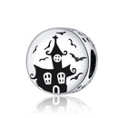 S925 Sterling Silver Ghost Castle Beads DIY Bracelet Necklace Accessories