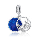 S925 Sterling Silver Fantasy Ocean Mermaid Pendant DIY Bracelet Necklace Accessories