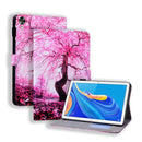 Huawei MediaPad M6 10.8 Coloured Drawing Horizontal Flip Leather Case with Holder & Card Slot & Photo Frame(Cherry Tree)