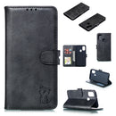 For Samsung Galaxy A21s Embossed Happy Cat Pattern Horizontal Flip Leather Case with Holder & Card Slots & Wallet & Photo Frame(Black)