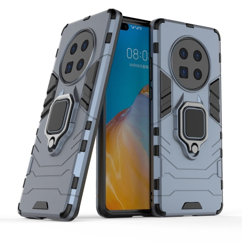 For Huawei Mate 40 Shockproof PC + TPU Protective Case with Magnetic Ring Holder(Navy Blue)