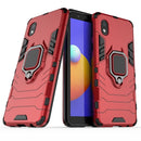 For Samsung Galaxy A01 Core Shockproof PC + TPU Protective Case with Magnetic Ring Holder(Red)