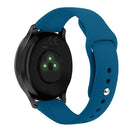 For Garmin Vivoactive 3 / Vivomove HR Solid Color Reverse Buckle Silicone Strap, Size: Large Size(Rock Green)