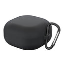 For Samsung Galaxy Buds Live Solid Color Anti-fall Earphone Protective Case with Hook(Black)