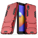 For Samsung Galaxy A01 Core PC + TPU Two-in-one Invisible Bracket Shockproof Protective Case(Red)