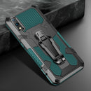 For Samsung Galaxy A01 (US Version) Armor Warrior Shockproof PC + TPU Protective Case(Army Green)