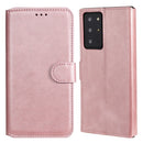 For Samsung Galaxy Note 20 Ultra Classic Calf Texture PU + TPU Horizontal Flip Leather Case, with Holder & Card Slots & Wallet(Rose Gold)