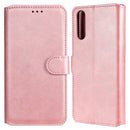 For Sony Xperia 10 II Classic Calf Texture PU + TPU Horizontal Flip Leather Case, with Holder & Card Slots & Wallet(Rose Gold)