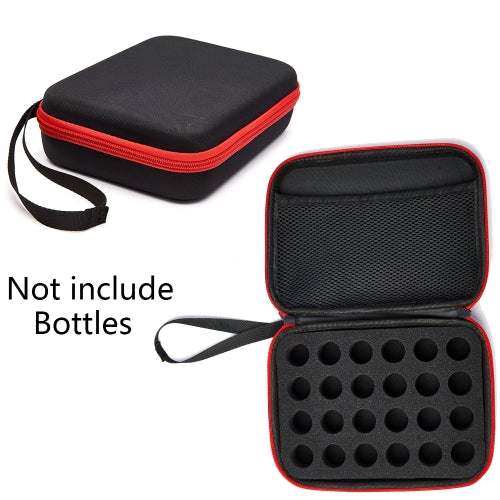 24 Bottles Diamond Painting Box Tool Container Storage Box Carry Case Holder Hand Bag Zipper Design Shockproof Durable, Style:Without Bottle