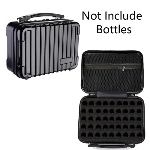 45 Slots Diamond Painting Accessories Diamond Embroidery Bead Storage Bottle Multi-function Handbag Tools Kits, Style:Without Bottle(Black)