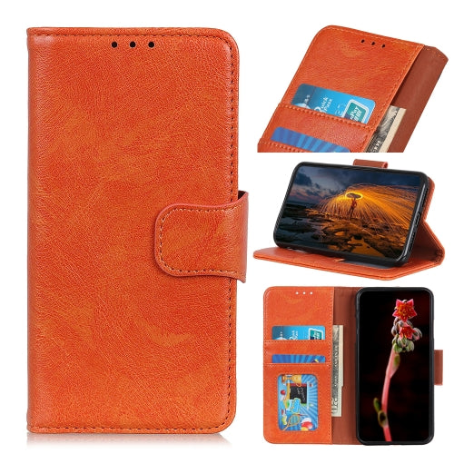 For Google Pixel 5 XL Nappa Texture Horizontal Flip Leather Case with Holder & Card Slots & Wallet(Orange)