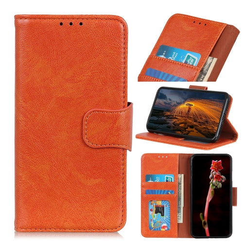 For Samsung Galaxy XCover Pro Nappa Texture Horizontal Flip Leather Case with Holder & Card Slots & Wallet(Orange)