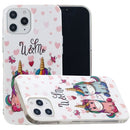 For iPhone 12 / 12 Pro Luminous TPU Soft Protective Case(Couple Unicorn)