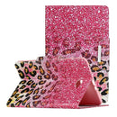 For Samsung Galaxy Tab A 10.1 (2016) / T580 Painted Pattern Horizontal Flip Leather Case with Holder(Leopard Powder Sand)