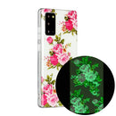 For Samsung Galaxy Note20 Luminous TPU Soft Protective Case(Rose Flower)