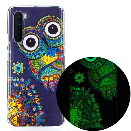 For OnePlus Nord Luminous TPU Soft Protective Case(Blue Owl)