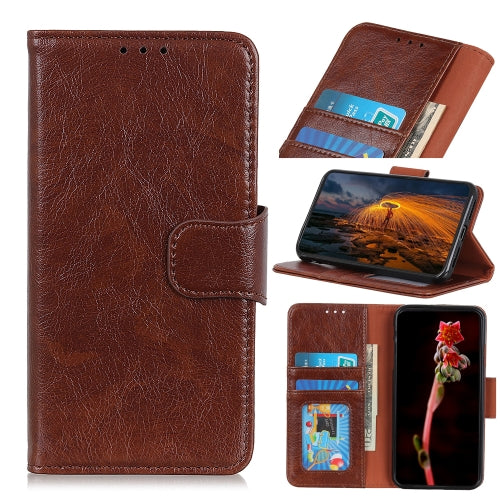 For Cubot P40 Nappa Texture Horizontal Flip Leather Case with Holder & Card Slots & Wallet(Brown)