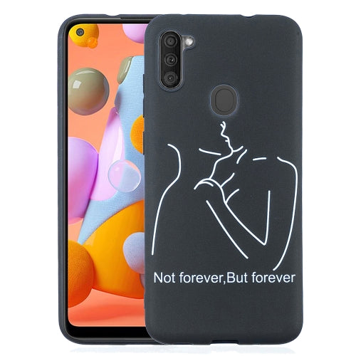 For Samsung Galaxy A11 Painted Pattern Soft TPU Case(Distance)