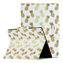 For iPad 4 / 3 / 2 Painted Pattern Horizontal Flip Leather Case with Holder(Pineapple)