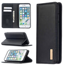 For iPhone 8 / 7 2 in 1 Detachable Magnetic Horizontal Flip Genuine Leather Case with Holder & Card Slots & Wallet(Black)