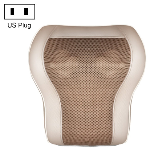 Multifunctional Mini Massage Pillow Neck and Shoulder Cervical Massager, Plug Type:US Plug(Gold)