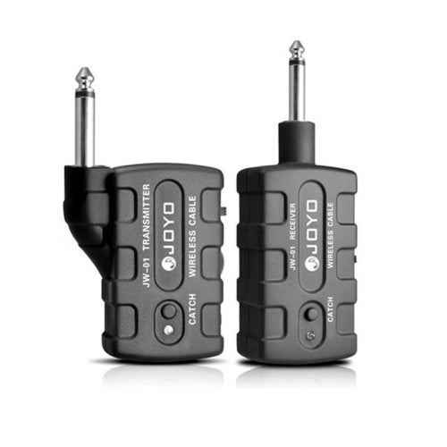 JOYO JW-01 Low Noise Portability Guitar Wireless Audio Transmitter Audio Receiver, Plug:EU Plug(Black)