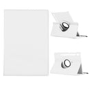 For Samsung Galaxy Tab S7+ / T970 360 Degree Rotation Litchi Texture Flip Leather Case with Holder(White)