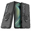 For Xiaomi Mi 10 Ultra Shockproof PC + TPU Protective Case with Magnetic Ring Holder(Black)