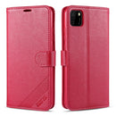 For Huawei Y5p AZNS Sheepskin Texture Horizontal Flip Leather Case with Holder & Card Slots & Wallet(Red)