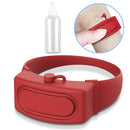 30ml Portable Silicone Liquid Soap Handwashing Fluid Split Bracelet(Red)