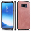 For Samsung Galaxy S8 Plus Crazy Horse Textured Calfskin PU+PC+TPU Case(Rose Gold)