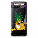 For Asus ROG Phone 3 ZS661KS Shockproof Painted Transparent TPU Protective Case(Pineapple)