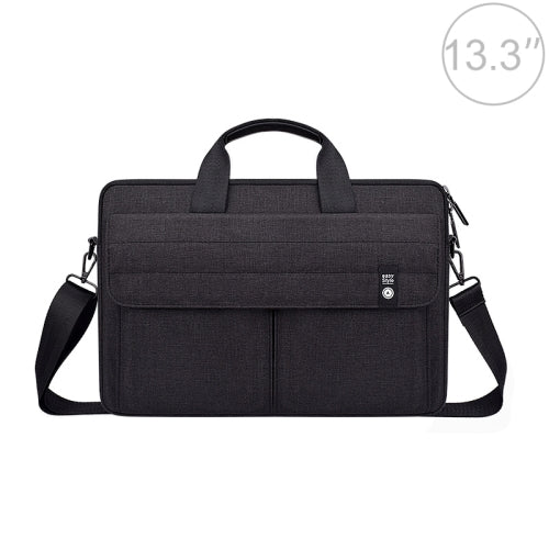 ST08 Handheld Briefcase Carrying Storage Bag with Shoulder Strap for 13.3 inch Laptop(Black)