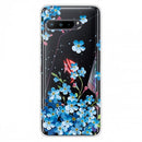 For Asus ROG Phone 3 ZS661KS Shockproof Painted Transparent TPU Protective Case(Star Flower)