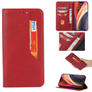 For iPhone XS Max Magnetic Horizontal Flip Leather Case with Holder & Card Slots & Wallet(Red)