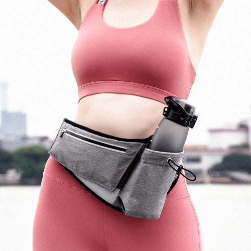 YIPINU YS20 Outdoor Sport Waterproof Double Layer Mobile Phone Storage Waist Bag Kettle Bag(Grey)