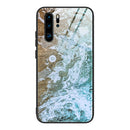 For Huawei P30 Pro Marble Pattern Glass Protective Case(DL06)