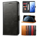 For Samsung Galaxy A21s GUSSIM Business Style Horizontal Flip Leather Case with Holder & Card Slots & Wallet(Black)