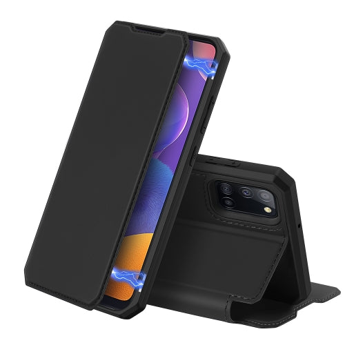 For Samsung Galaxy A31 DUX DUCIS Skin X Series PU + TPU Horizontal Flip Leather Case with Holder & Card Slots(Black)
